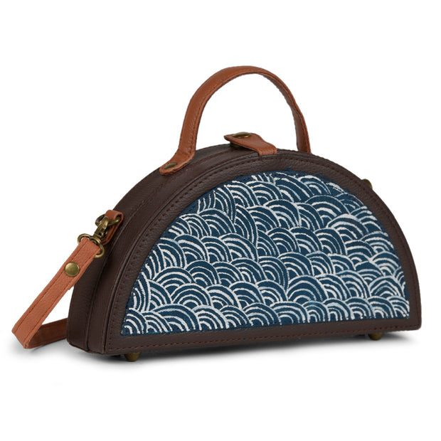 Order Online Geometric Pattern Half Round Bag- gonecase.in