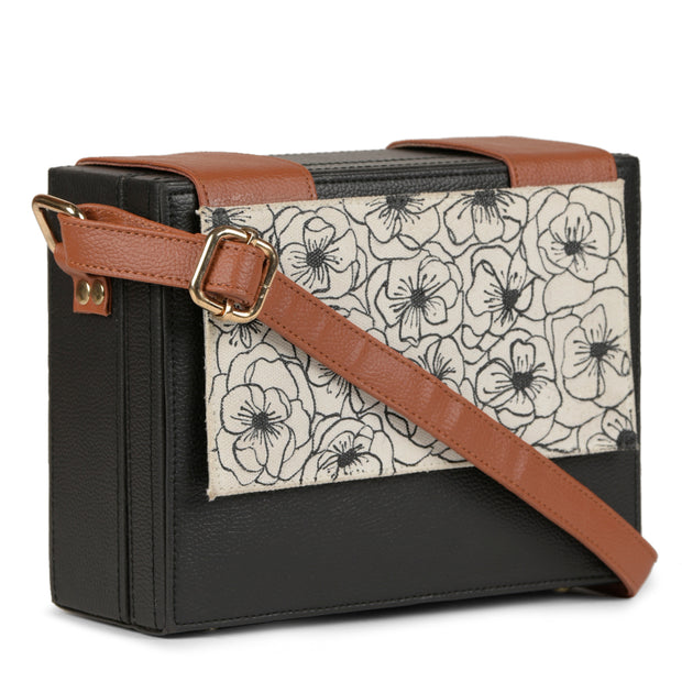 Order Online Flap Hand Painted Floral Bag-gonecase.in