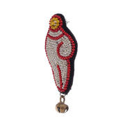 Shankh Red Earrings ,Earrings, GoneCase - gonecasestore