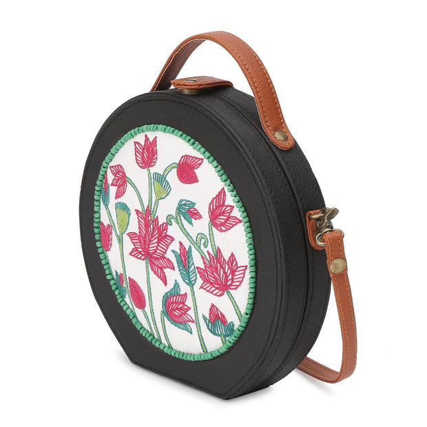 Pichwai Embroided Sling Bag ,sling bag, gonecasestore - gonecasestore