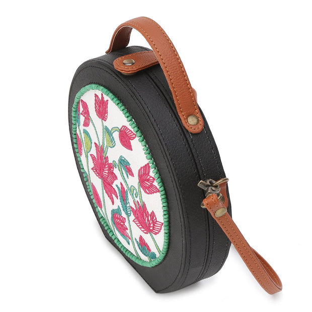 Pichwai Embroided Sling Bag ,sling bag, gonecasestore - gonecasestore