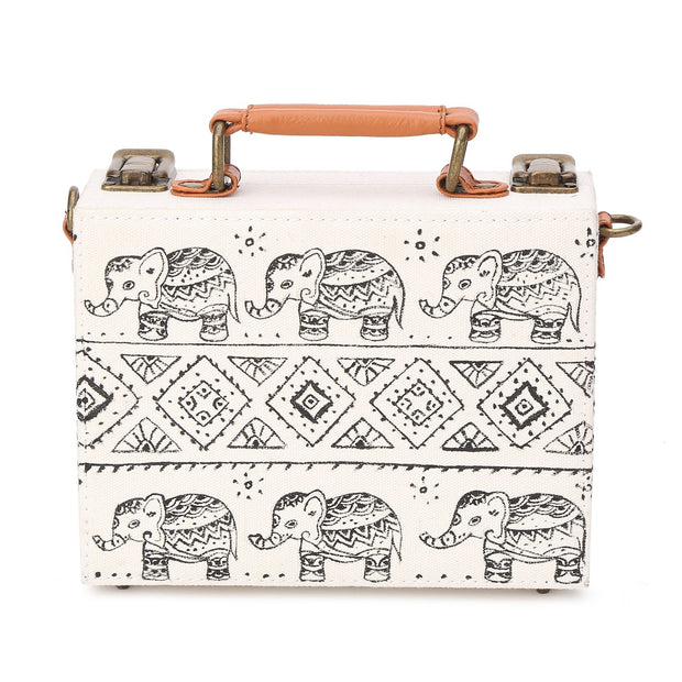 Haathi Mere Saathi Handpainted Sling Bag ,sling bag, gonecasestore - gonecasestore