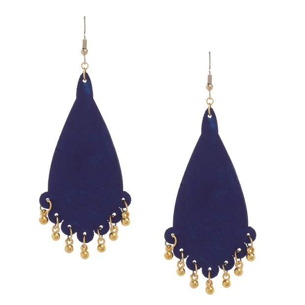 Blue Gold Drop Earrings ,Earrings, GoneCase - gonecasestore