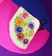 Spring Season Embroidered Mask ,sling bag, gonecasestore - gonecasestore