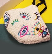 Quirky hand embroidered Mask ,, gonecasestore - gonecasestore