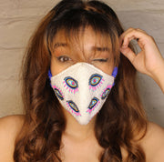 Evil Eye Embroidered Mask ,sling bag, gonecasestore - gonecasestore