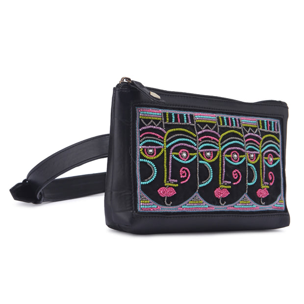 buy online hand embroidered bags, embroidered traveling bags, Anokhi hand embroidered belt bags