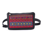 order online Pink Dhaka embroidered belt bag- gonecase.in