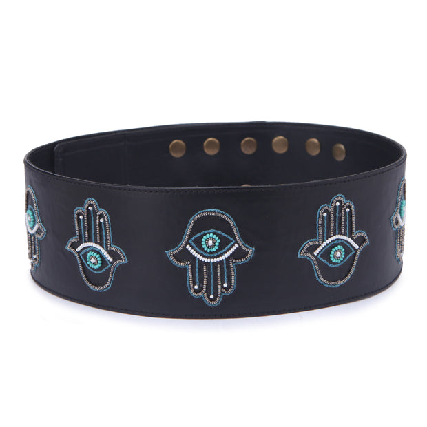 Order online Hamsa embroidered Handcrafted Belt- gonecase.in