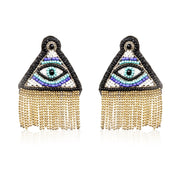 Illuminati Embroidered Earrings ,Earrings, gonecasestore - gonecasestore