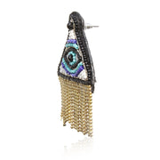 Illuminati Embroidered Earrings ,Earrings, gonecasestore - gonecasestore