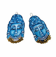 Buddha Hand painted earring