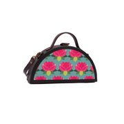 Lotus semi circle printed clutch bag by gonecase