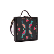 Peacock printed briefcase bag by gonecase