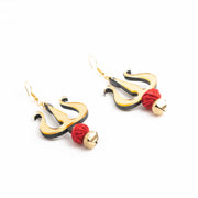 Trishul Handpainted Earrings ,Earrings, gonecasestore - gonecasestore