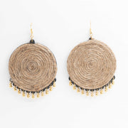 Jute Earrings ,Earrings, gonecasestore - gonecasestore