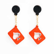 Poker Earrings ,Earrings, gonecasestore - gonecasestore