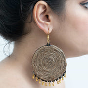 Jute Earrings ,Earrings, gonecasestore - gonecasestore