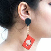 Poker Earrings ,Earrings, gonecasestore - gonecasestore