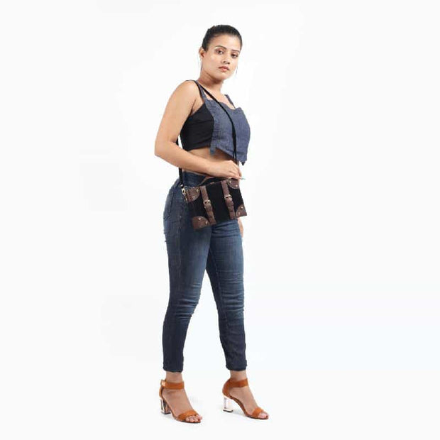 Vegan leather sling bag ,, gonecasestore - gonecasestore