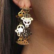 Order online Hamsa Brass Hoops- gonecase.in