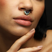 Order online Ghazal Sterling Silver Hand Painted Septum Nose Pin- gonecase.in