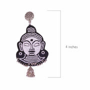 Budha Embroidery Earrings ,Earrings, gonecasestore - gonecasestore