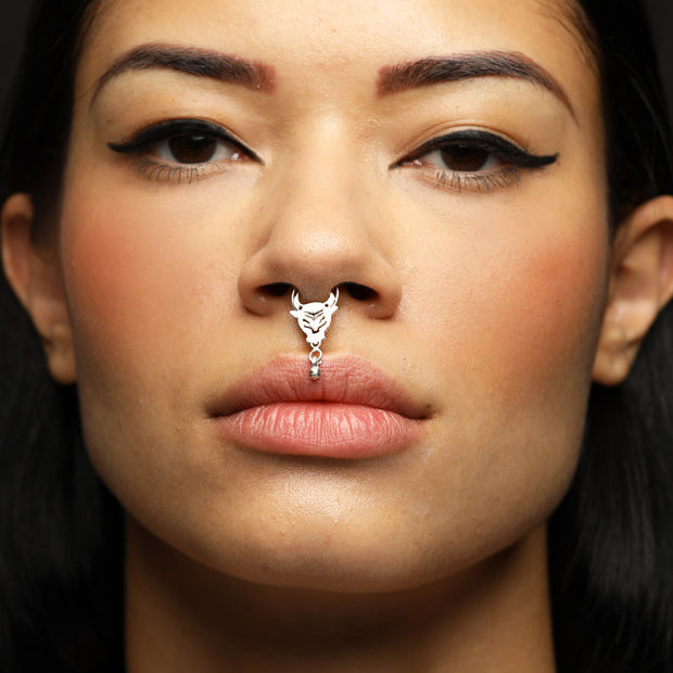 Order online Bull Sterling Silver Septum Nose Pin- gonecase.in