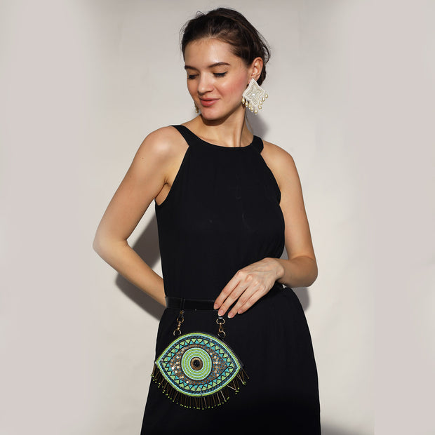 Order online Evil eye round belt bag- gonecase.in