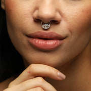 Order online Eye Silver Handcrafted Septum Nose Pin- gonecase.in