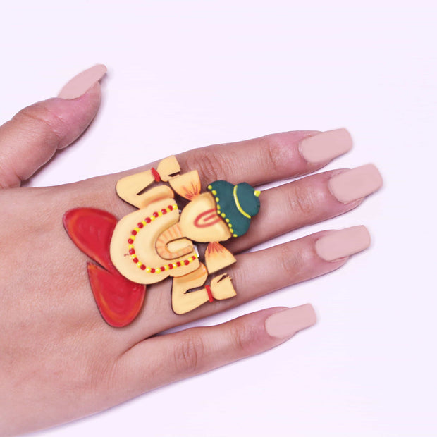 Ganesha Ring ,, gonecasestore - gonecasestore